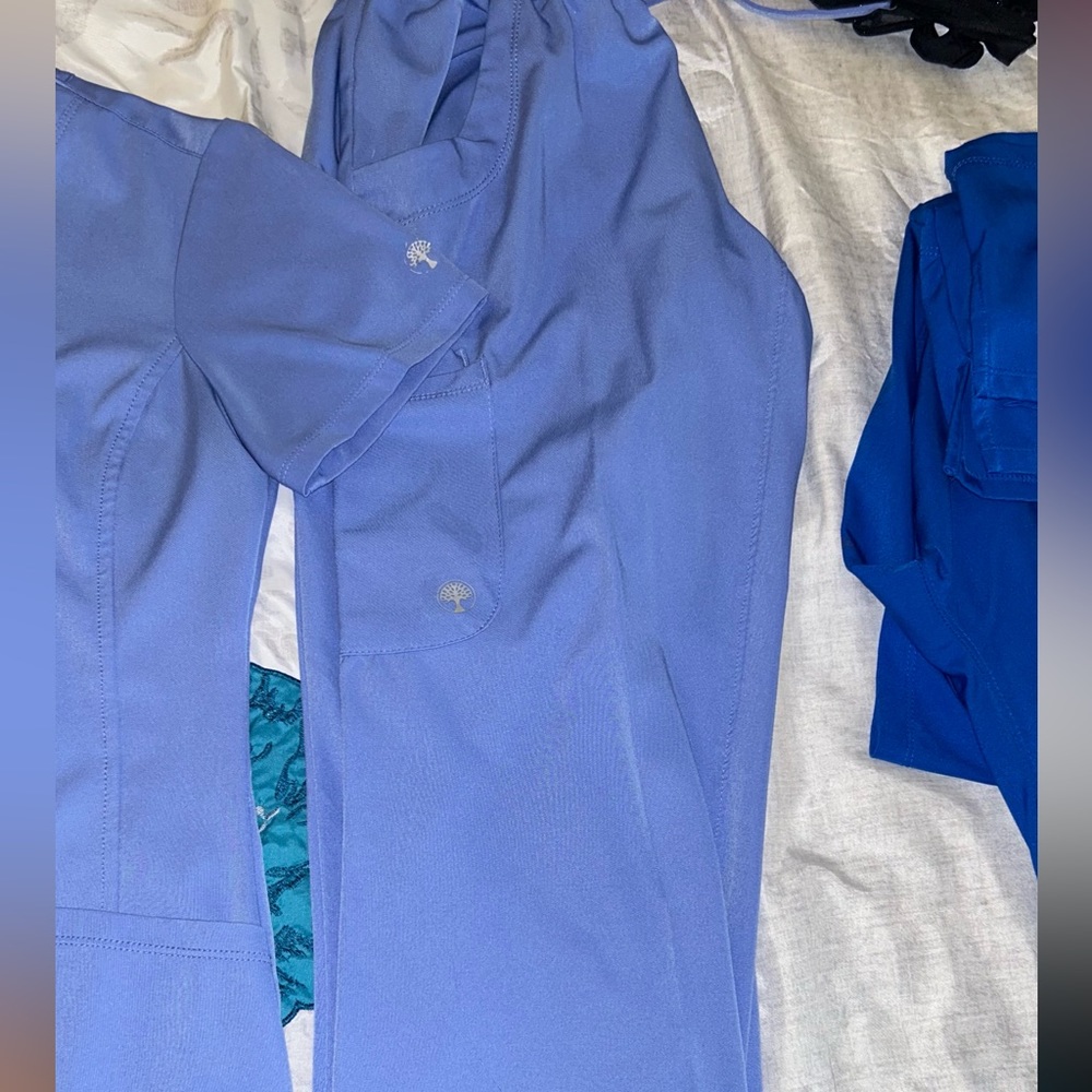 Baby blue women work scrubs